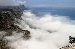 Clouds coming over at Cape Point towards Cape of GoodHope