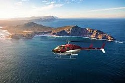 Scenic view by Helicopter