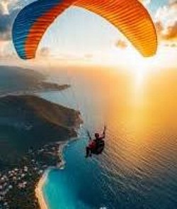 Cape air adventure with a sunset